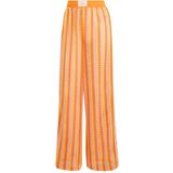 Adidas, Dames, Broeken, Oranje, Maat: XS Poliester,