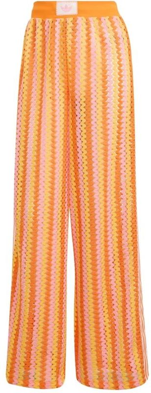 Adidas, Dames, Broeken, Oranje, Maat: XS Poliester,