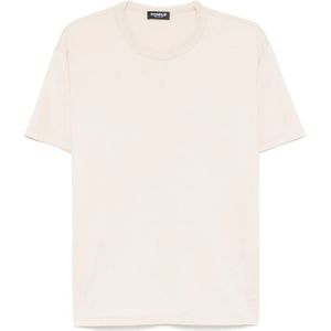 Dondup, Heren, Tops, Beige, Maat: L Katoen,