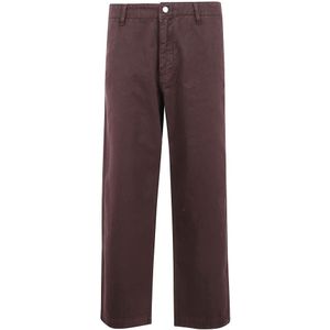 Emporio Armani, Heren, Broeken, Rood, Maat: S
