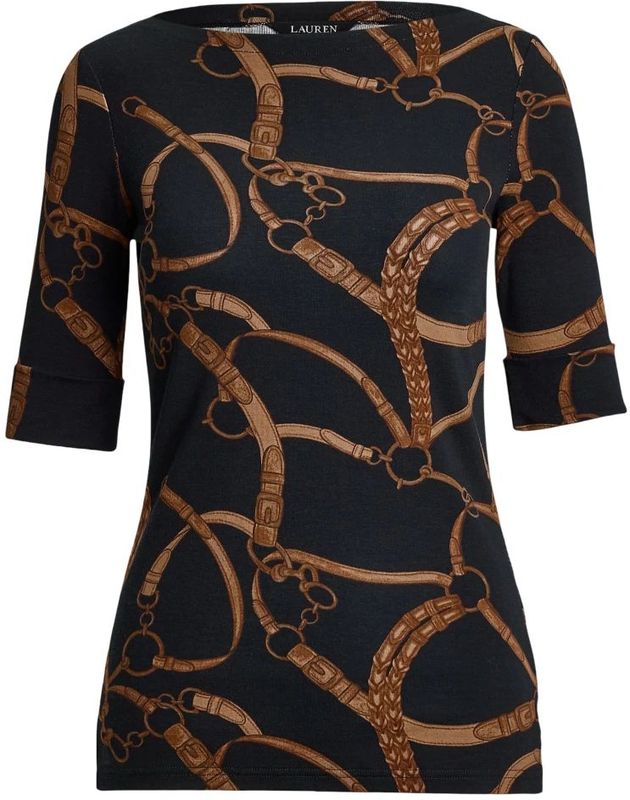 Ralph Lauren - Lauren By Ralph Lauren - Top - Zwart - Katoen