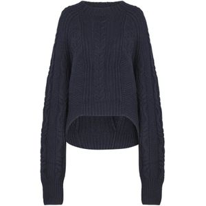 Dondup, Dames, Truien, Blauw, Maat: S Wol,