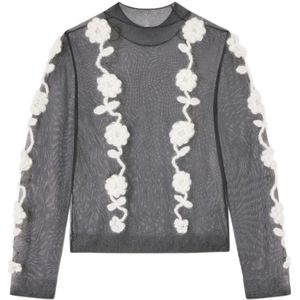 Ganni, Dames, Truien, Zwart, Maat: XS Wol,