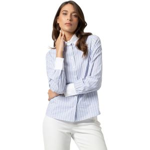 Kocca, Dames, Blouses & Shirts, Wit, Maat: L Katoen,