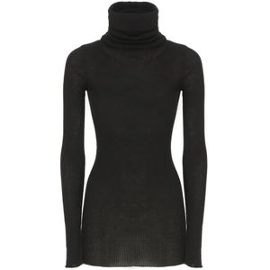 Rick Owens, Dames, Truien, Zwart, Maat: S Wol,
