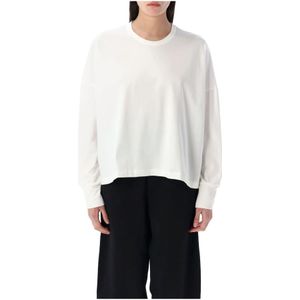 Studio Nicholson, Dames, Tops, Wit, Maat: S Katoen,