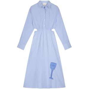 Fabienne Chapot - Blousejurk - Lichtblauw - 100% Biologisch Katoen