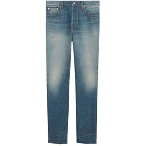 Gucci, Dames, Jeans, Blauw, Maat: W32 Katoen,