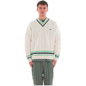 Lacoste, Heren, Truien, Wit, Maat: L Wol,