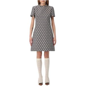 Valentino, Dames, Jurken, Blauw, Maat: M Katoen,