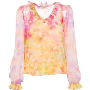 Twinset, Dames, Blouses & Shirts, Veelkleurig, Maat: 2XS