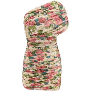 Saint Laurent, Dames, Jurken, Veelkleurig, Maat: S Polyamide,