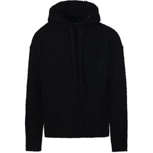 Roberto Collina, Heren, Sweatshirts & Hoodies, Zwart, Maat: L