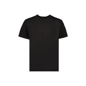 Dior Geborduurd Logo Casual T-shirt , Black , Heren , Maat: S