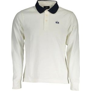 Polo Shirt - Wit - Classic Fit - Lange Mouwen