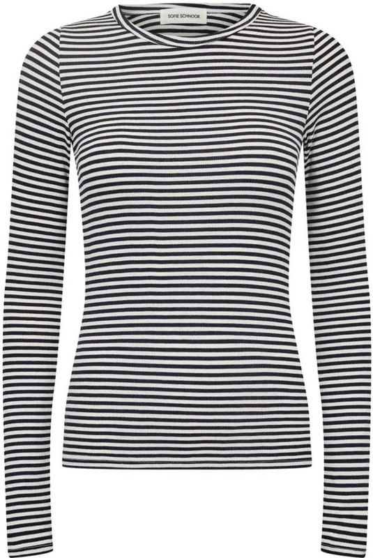 Sofie Schnoor - Petriciasw Stripe T-Shirt Long Sleeve - Blauw - Dames