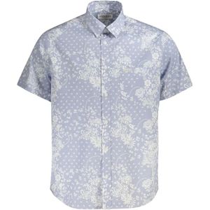 Guess, Heren, Overhemden, Blauw, Maat: M Katoen,