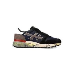 Premiata Blauw Grijs Sneaker van Nylon en Suède , Blue , Heren , Maat: 43 EU