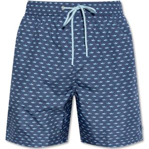 Paul & Shark, Heren, Badkleding, Blauw, Maat: L Poliester,