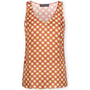Elena Mirò, Dames, Tops, Veelkleurig, Maat: M Viscose,