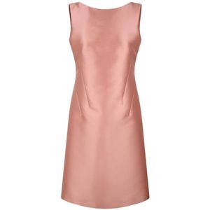 Alberta Ferretti, Dames, Jurken, Roze, Maat: L Zijde,