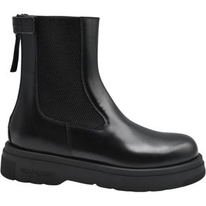 Woolrich Zwarte Veterschoenen Elegante Stijl , Black , Dames , Maat: 39 EU