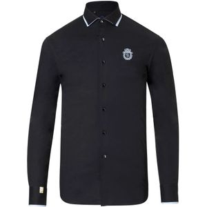 Billionaire, Heren, Overhemden, Zwart, Maat: XS Katoen,