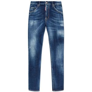 Dsquared2, Heren, Jeans, Blauw, Maat: M Katoen,
