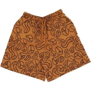 Huf, Dames, Korte broeken, Oranje, Maat: S Linnen,