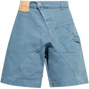JW Anderson, Heren, Korte broeken, Blauw, Maat: S Katoen,