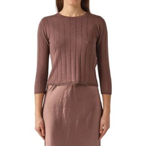 Max Mara, Dames, Truien, Paars, Maat: S Zijde,