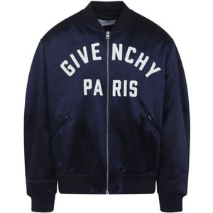 Givenchy, Heren, Jassen, Blauw, Maat: M Katoen,