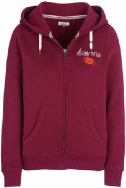 Tommy Hilfiger, Dames, Sweatshirts & Hoodies, Rood, Maat: XS Denim,