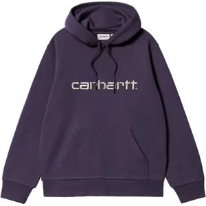 Carhartt Wip, Heren, Sweatshirts & Hoodies, Paars, Maat: L