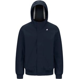 K-Way, Heren, Jassen, Blauw, Maat: M Nylon,