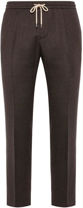 Boggi Milano, Heren, Broeken, Bruin, Maat: S Flanel,