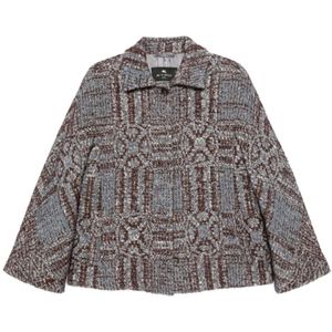 Etro, Dames, Jassen, Veelkleurig, Maat: L Tweed,