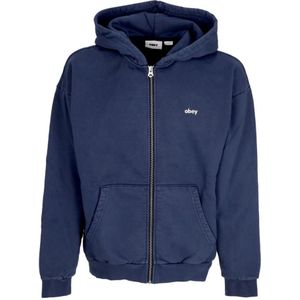Obey, Heren, Sweatshirts & Hoodies, Blauw, Maat: XL Fleece,