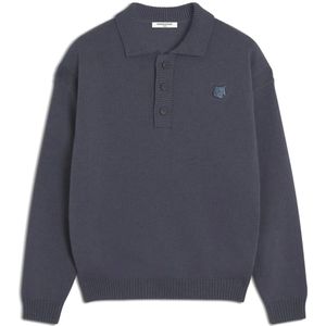 Maison Kitsuné, Heren, Tops, Grijs, Maat: L Katoen,