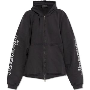 Balenciaga, Dames, Sweatshirts & Hoodies, Grijs, Maat: XL Katoen,