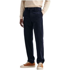 Gant, Heren, Broeken, Blauw, Maat: W34 Corduroy,
