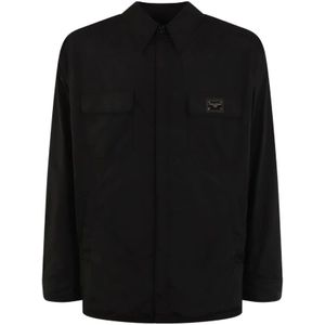 Dolce & Gabbana, Heren, Overhemden, Zwart, Maat: XL