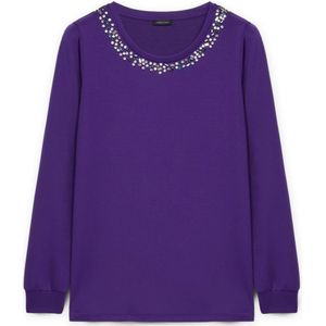 Fiorella Rubino, Dames, Tops, Paars, Maat: M Modal,