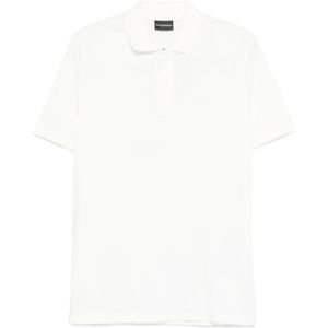 Emporio Armani, Heren, Tops, Wit, Maat: M Piqué,