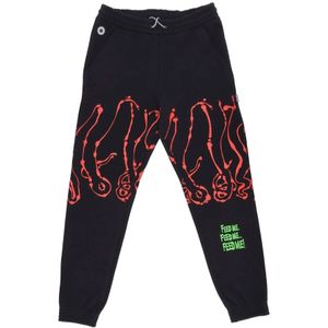 Octopus, Heren, Broeken, Zwart, Maat: XS Katoen,