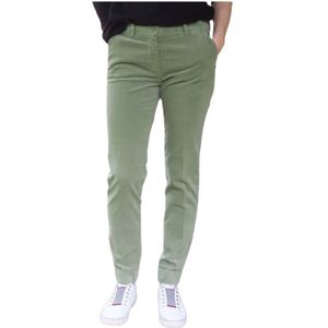 Mason's, Dames, Broeken, Groen, Maat: M Velours,