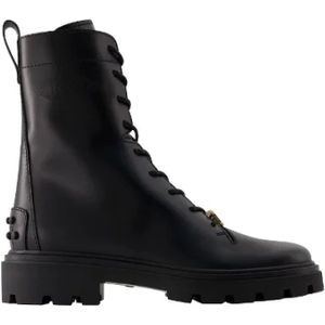 Tod's Leather boots , Black , Dames , Maat: 40 EU