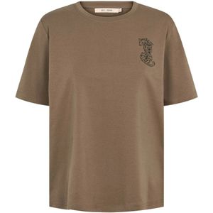 RUE de Femme, Dames, Tops, Bruin, Maat: XS Katoen,