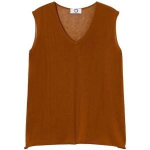 Marina Rinaldi, Dames, Tops, Bruin, Maat: S Viscose,