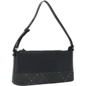 Burberry Vintage, Dames, Pre-owned, Zwart, Maat: ONE Size Leer,